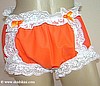 M1303 - LATEX RUBBER Front Mesh Back SISSY PANTIES ADULT BABY