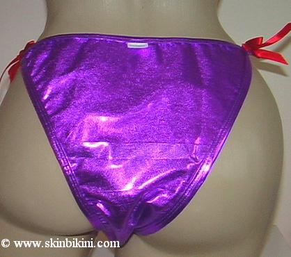 M-1306 Shiny Lycra Lined LATEX RUBBER SISSY PANTIES Bikini