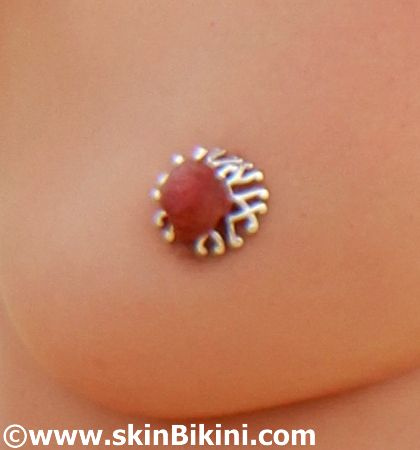 NR-013  Y Shield Design Clip-On NON-PIERCING Nipple Rings